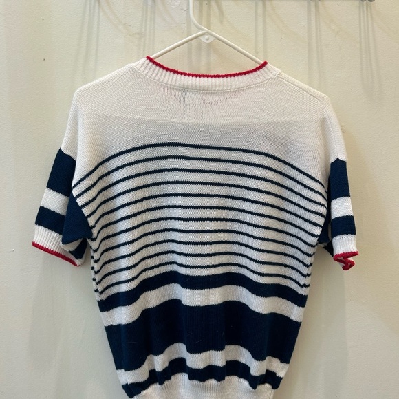 Vintage Short Sleeved Nautical Sweater - Picture 6 of 9